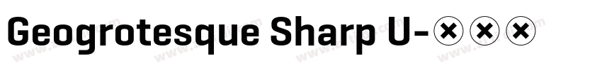 Geogrotesque Sharp U字体转换